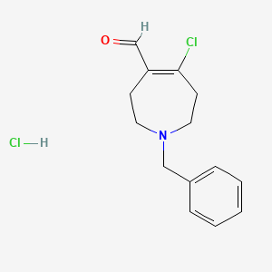 1-benzyl-5-chloro-2,3,6,7-tetrahydro-1H-azepine-4-carbaldehyde hydrochloride