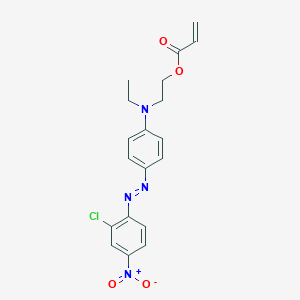 molecular formula C19H19ClN4O4 B086666 2-[4-[(2-chloro-4-nitrophenyl)diazenyl]-N-ethylanilino]ethyl prop-2-enoate CAS No. 10462-94-9
