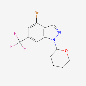 4-bromo-1-(tetrahydro-2H-pyran-2-yl)-6-(trifluoromethyl)-1H-indazole