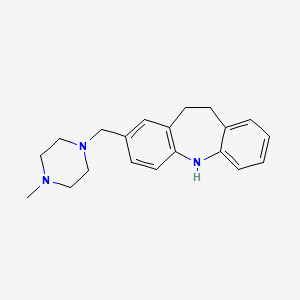 5H-Dibenz(b,f)azepine, 10,11-dihydro-2-((4-methyl-1-piperazinyl)methyl)-