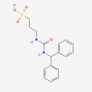 3-{[(Diphenylmethyl)carbamoyl]amino}propane-1-sulfonic acid