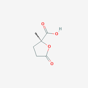 B8666626 (2S)-2-Methyl-5-oxooxolane-2-carboxylic acid CAS No. 21461-89-2