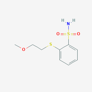 2-[(2-Methoxyethyl)sulfanyl]benzene-1-sulfonamide