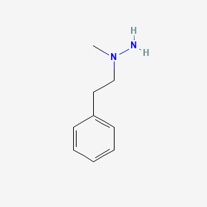 molecular formula C9H14N2 B8666694 1-Methyl-1-phenethylhydrazine 