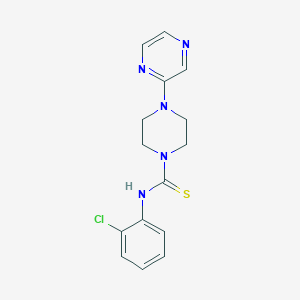 molecular formula C15H16ClN5S B8666763 N-(2-CHLOROPHENYL)-4-(PYRAZIN-2-YL)PIPERAZINE-1-CARBOTHIOAMIDE CAS No. 89007-44-3