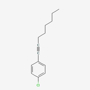 molecular formula C14H17Cl B8666798 1-Chloro-4-(1-octynyl)benzene CAS No. 190065-72-6