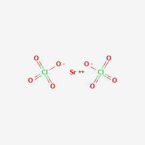 molecular formula Sr(ClO4)2<br>Cl2O8S B086668 Strontium perchlorate CAS No. 13450-97-0