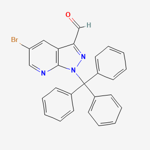 5-bromo-1-trityl-1H-pyrazolo[3,4-b]pyridine-3-carbaldehyde