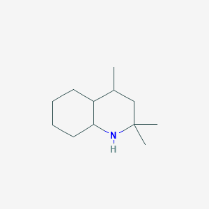 molecular formula C12H23N B8666809 2,2,4-Trimethyldecahydroquinoline CAS No. 65125-45-3
