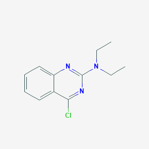 molecular formula C12H14ClN3 B8666819 4-chloro-N,N-diethylquinazolin-2-amine 