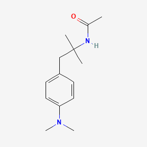 molecular formula C14H22N2O B8666824 Acetamide, N-[2-[4-(dimethylamino)phenyl]-1,1-dimethylethyl]- CAS No. 55875-49-5