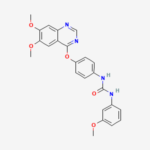Urea, N-[4-[(6,7-dimethoxy-4-quinazolinyl)oxy]phenyl]-N'-(3-methoxyphenyl)-