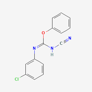 phenyl N-3-chlorophenyl-N'-cyanocarbamimidate