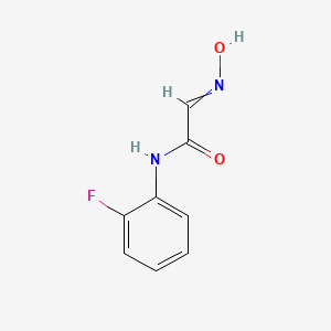 molecular formula C8H7FN2O2 B8666880 N-(2-fluorophenyl)-2-(hydroxyimino)acetamide 