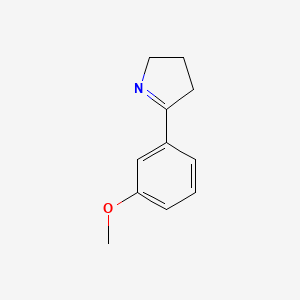 molecular formula C11H13NO B8666967 5-(3-methoxyphenyl)-3,4-dihydro-2H-pyrrole 