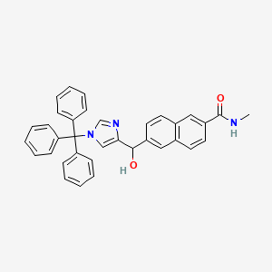 6-[hydroxy(1-trityl-1H-imidazol-4-yl)methyl]-N-methyl-2-naphthamide