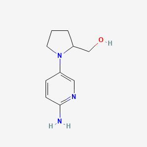 (1-(6-Aminopyridin-3-yl)pyrrolidin-2-yl)methanol