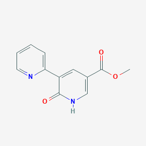 molecular formula C12H10N2O3 B8666997 Methyl 6-oxo-5-(pyridin-2-yl)-1,6-dihydropyridine-3-carboxylate 