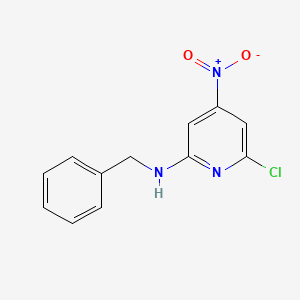 molecular formula C12H10ClN3O2 B8667146 N-Benzyl-6-chloro-4-nitropyridin-2-amine 