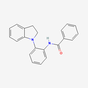 molecular formula C21H18N2O B8667169 N-(2-(Indolin-1-yl)phenyl)benzamide CAS No. 71971-54-5