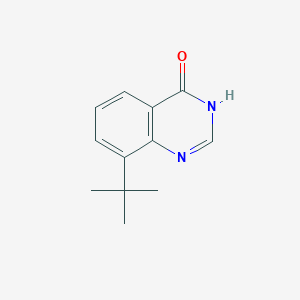 molecular formula C12H14N2O B8667176 8-tert-butyl-1H-quinazolin-4-one 