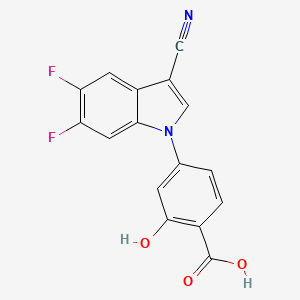 molecular formula C16H8F2N2O3 B8667213 Xanthine oxidase-IN-1 