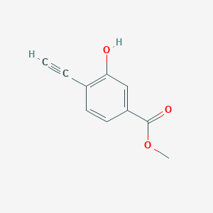 molecular formula C10H8O3 B8667274 Methyl 4-ethynyl-3-hydroxybenzoate 