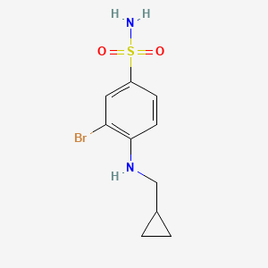3-Bromo-4-(cyclopropylmethylamino)benzenesulfonamide