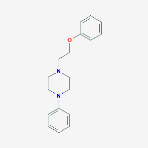 molecular formula C18H22N2O B086673 1-(2-Phenoxyethyl)-4-phenylpiperazine CAS No. 1037-20-3