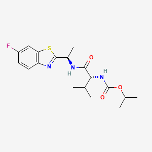 molecular formula C18H24FN3O3S B8667332 (R,R)-Benthiavalicarb-isopropyl CAS No. 221654-71-3