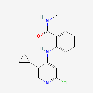 2-(2-Chloro-5-cyclopropyl-pyridin-4-ylamino)-N-methyl-benzamide