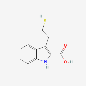 3-(2-mercaptoethyl)-1H-indole-2-carboxylic acid