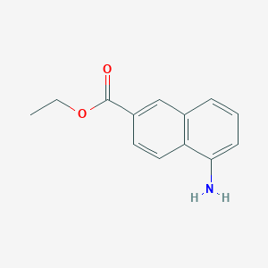 molecular formula C13H13NO2 B8667460 Ethyl 5-Amino-2-naphthoate 
