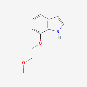 molecular formula C11H13NO2 B8667477 1h-Indole,7-(2-methoxyethoxy)- 