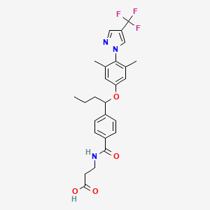 molecular formula C26H28F3N3O4 B8667479 PF-06291874glucagon receptor antagonists-4 