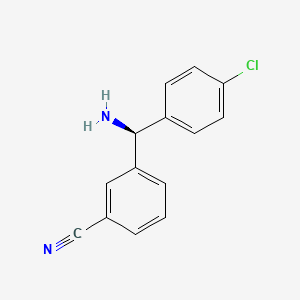 3-[(s)-Amino(4-chlorophenyl)methyl]benzonitrile