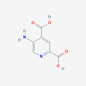 molecular formula C7H6N2O4 B8667498 5-Aminopyridine-2,4-dicarboxylic acid 