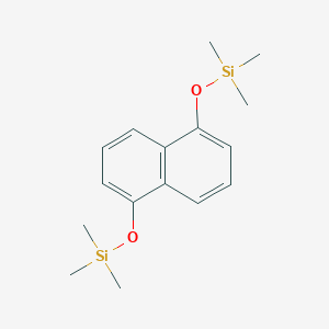 molecular formula C16H24O2Si2 B086675 Trimethyl-(5-trimethylsilyloxynaphthalen-1-yl)oxysilane CAS No. 1032-28-6