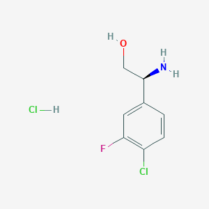(S)-2-Amino-2-(4-chloro-3-fluoro-phenyl)ethanol hydrochloride