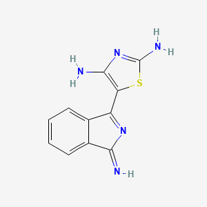 1H-Isoindol-3-amine, 1-(2-amino-4-imino-5(4H)-thiazolylidene)-