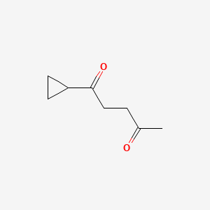 molecular formula C8H12O2 B8667571 1-Cyclopropylpentane-1,4-dione 