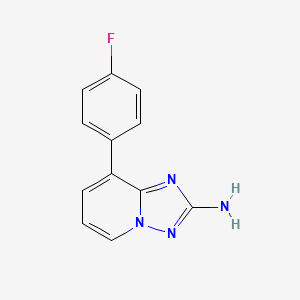 8-(4-Fluoro-phenyl)-[1,2,4]triazolo[1,5-a]pyridin-2-ylamine