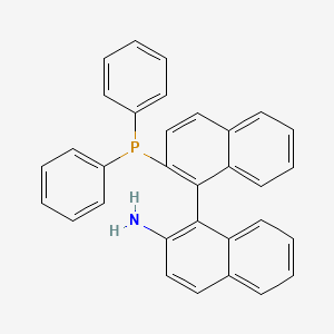 molecular formula C32H24NP B8667609 (1R)-2'-(Diphenylphosphino)-[1,1'-binaphthalen]-2-amine 