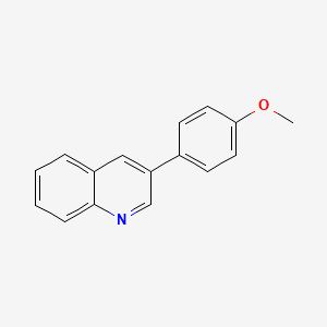 molecular formula C16H13NO B8667614 3-(4-Methoxyphenyl)quinoline 