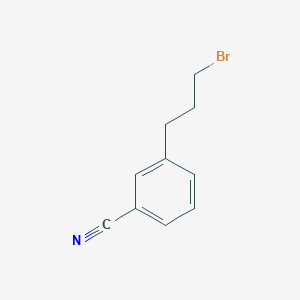 molecular formula C10H10BrN B8667626 3-(3-Bromopropyl)benzonitrile CAS No. 83101-15-9
