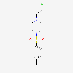 molecular formula C13H19ClN2O2S B8667630 1-Chloro-2-[4-(4-methylphenylsulfonyl)piperazin-1-yl]ethane 