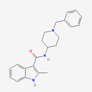 molecular formula C22H25N3O B8667654 N-(1-benzylpiperidin-4-yl)-2-methyl-1H-indole-3-carboxamide 