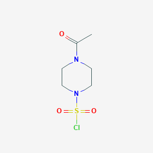 molecular formula C6H11ClN2O3S B8667659 4-Acetylpiperazine-1-sulfonyl chloride CAS No. 274686-11-2