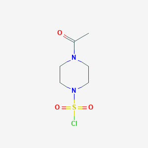 molecular formula C6H11ClN2O3S B8667659 1-Acetylpiperazine-4-sulfonyl chloride CAS No. 274686-11-2