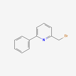 molecular formula C12H10BrN B8667684 2-(Bromomethyl)-6-phenylpyridine 